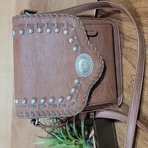 American West Leather Crossbody